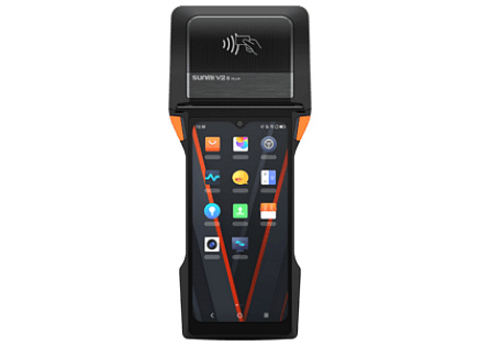 SUNMI V2s PLUS, 2D, GPS, USB-C, BT, Wi-Fi, 4G, NFC, Android, kit, GMS