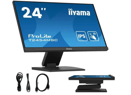 Iiyama ProLite T2454MSC-B3AG, Projected Capacitive, 10 TP, Full HD, USB, kit (USB), black
