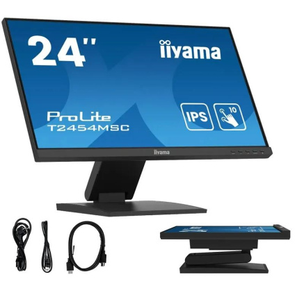 Iiyama ProLite T2454MSC-B3AG, Projected Capacitive, 10 TP, Full HD, USB, kit (USB), black Iiyama ProLite T2454MSC-B3AG, Projected Capacitive, 10 TP, Full HD, USB, kit (USB), black