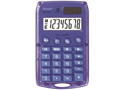 REBELL kalkulačka - StarletV BX - fialová