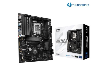 ASRock MB Sc LGA1851 Z890 PRO-A, Intel Z890, 4xDDR5, 1xDP, 1xHDMI, 1xThunderbolt