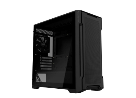 GIGABYTE case GB-C102G, Mid Tower, 2x USB3.0, Průhledná bočnice, 2x 120mm Fan, černá