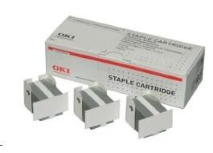 Oki Svorky do vestavěné sešívačky (balení obsahuje 2krab. x 1500ks) pro MB760/770/MC760/770/780/MC853/873 (3 000 svorek)