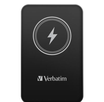VERBATIM Powerbanka Charge 'n' Go, Magnetická, 5000 mAh, USB-C, Černá