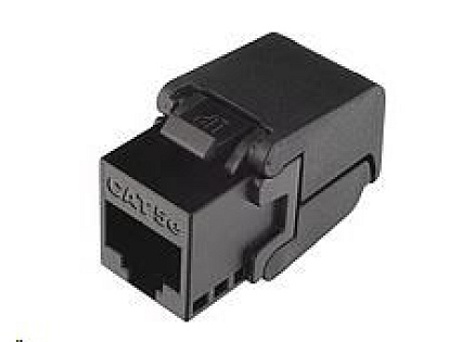 Solarix Samořezný keystone CAT5E UTP RJ45 černý SXKJ-5E-UTP-BK-SA