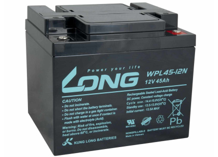 LONG baterie 12V 45Ah M6 LongLife 12 let (WPL45-12N)