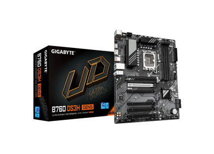 GIGABYTE MB Sc LGA1700 B760 DS3H GEN5, Intel B760, 4xDDR5, 1xDP, 1xHDMI