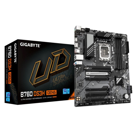 GIGABYTE MB Sc LGA1700 B760 DS3H GEN5, Intel B760, 4xDDR5, 1xDP, 1xHDMI