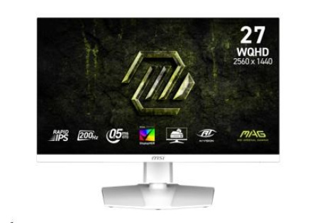 MSI LCD MAG 274QRFW E20, 27", 2560x1440, Rapid IPS, 0,5 ms, VESA 100x100, White