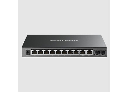 MERCUSYS switch MS112GMP (8xGbE,2xGbE,2xSFP,8xPoE+,110W,fanless) MERCUSYS switch MS112GMP (8xGbE,2xGbE,2xSFP,8xPoE+,110W,fanless)