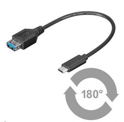 PREMIUMCORD Adaptér USB 3.1 C/male - USB 3.0 A/female, OTG, 0,2m PREMIUMCORD Adaptér USB 3.1 C/male - USB 3.0 A/female, OTG, 0,2m