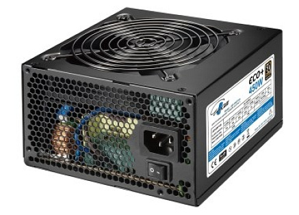 EUROCASE zdroj 450W Eco+, 120mm, 80+ Bronze, ATX