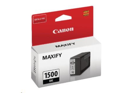 Canon CARTRIDGE PGI-1500 BK černá 12,4ml pro MAXIFY MB2050, MB215x, MB2350, MB275x Canon CARTRIDGE PGI-1500 BK černá 12,4ml pro MAXIFY MB2050, MB215x, MB2350, MB275x