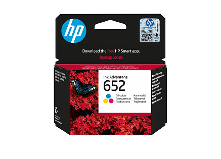 HP 652 Tri-color Original Ink Advantage Cartridge, , F6V24AE (200 pages)