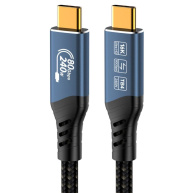 PREMIUMCORD Kabel USB4™ Version2.0 80Gbps 16K@60Hz 240W Thunderbolt 3 a 4 kabel 0,8m