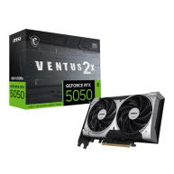 MSI VGA NVIDIA GeForce RTX 5050 8G VENTUS 2X OC, RTX 5050, 8GB GDDR6, 3xDP, 1xHDMI