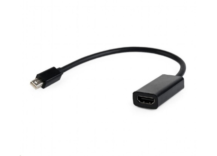GEMBIRD Kabel red. miniDisplayport na HDMI, M/F, černá
