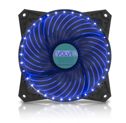 EVOLVEO 12L2BL, ventilátor 120mm, 33 LED, modrý, 3pin EVOLVEO 12L2BL, ventilátor 120mm, 33 LED, modrý, 3pin