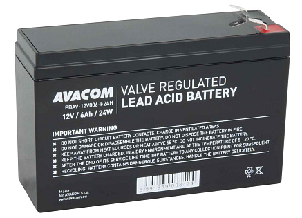 AVACOM baterie 12V 6Ah F2 HighRate (PBAV-12V006-F2AH) AVACOM baterie 12V 6Ah F2 HighRate (PBAV-12V006-F2AH)
