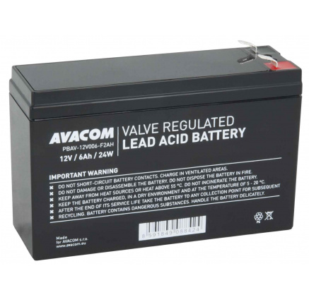 AVACOM baterie 12V 6Ah F2 HighRate (PBAV-12V006-F2AH)