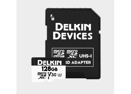 Delkin microSDXC Trail Cam Hyperspeed R100/W75 (V30) 128GB