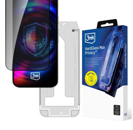 3mk tvrzené sklo HardGlass Max Privacy FrameFit pro Apple iPhone 16 Pro/ 17 3mk tvrzené sklo HardGlass Max Privacy FrameFit pro Apple iPhone 16 Pro/ 17