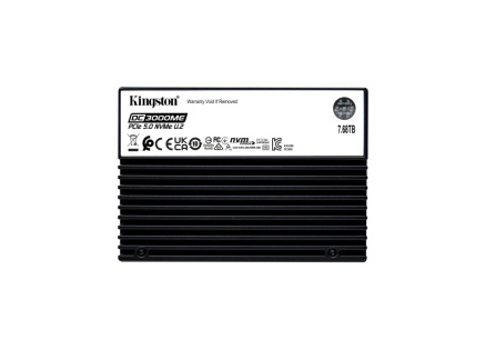Kingston 7,68TB SSD Data Centre DC3000M (Mixed Use) Enterprise U.2 PCIe 5.0 NVMe Enterprise SSD