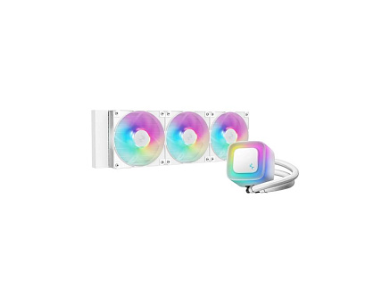 DEEPCOOL Vodní chladič LE360 WH V2, ARGB, 3x120mm, AM5, LGA1851, bílá DEEPCOOL Vodní chladič LE360 WH V2, ARGB, 3x120mm, AM5, LGA1851, bílá