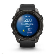 Garmin fenix® 8 AMOLED Sapphire - 51 mm - Carbon Gray DLC Titanium with Black | Pebble Gray Silicone Band, EU