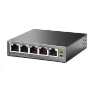 TP-Link switch TL-SG1005P, 5xGbE RJ45, 4x PoE+ 65W, fanless