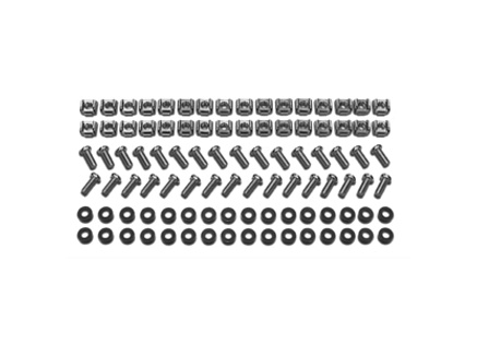 APC EasyRack M6 Hardware Kit, 32sets of M6 cage nuts, nylon washers,slot/phillips screws