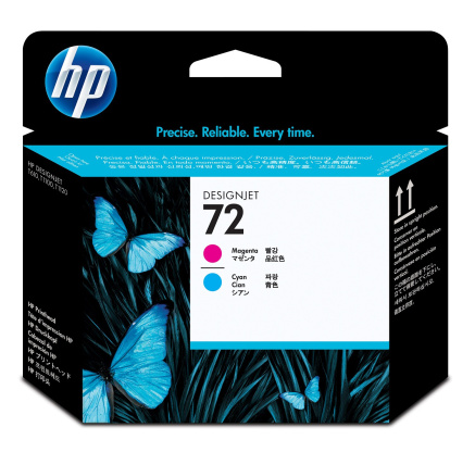 HP 72 Magenta + Cyan DJ Printhead, C9383A