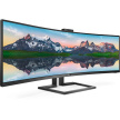 Philips MT VA LED 48,8" 499P9H/00 - VA panel,  5120x1440, 2xHDMI, DP, USB-C, RJ45, repro, nast vyska, zakriven, webcam