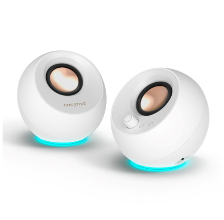 Creative repro Pebble Pro - mobilní reproduktor - bílý