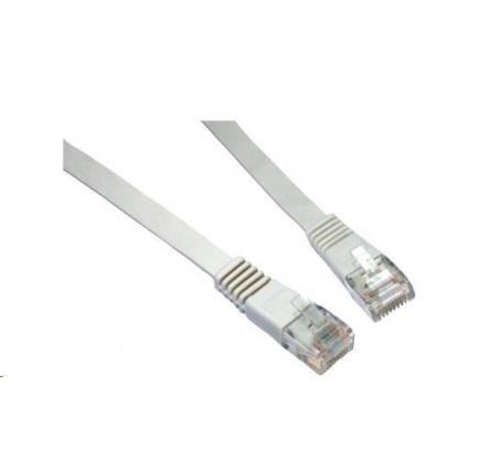 Solarix Patch kabel plochý CAT6 UTP LSOH 7m šedý non-snag-proof C6-111GY-7MB Solarix Patch kabel plochý CAT6 UTP LSOH 7m šedý non-snag-proof C6-111GY-7MB