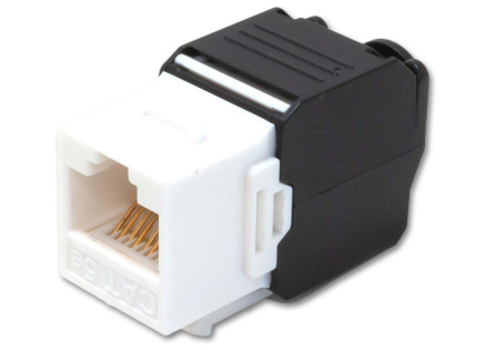 Keystone Cat5E, UTP, samozařezávací se zaklapnutím, bílý
