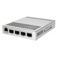 MikroTik Cloud Router Switch CRS305-1G-4S+IN, Dual Boot (SwitchOS, RouterOS), 800MHz, 512MB RAM, 4xSFP+, vč.L5