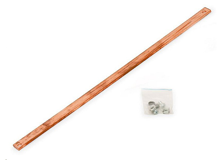 TRITON Zemnící lišta 45U (2000mm), měď 5x20mm