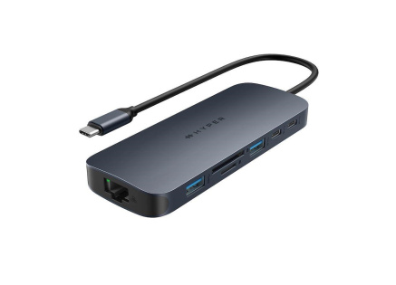 Hyper® EcoSmart™ Gen.2 Dual HDMI USB-C 11-in-1 Hub 140W PD 3.1 Pass-thru