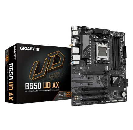 GIGABYTE MB Sc AM5 B650 UD AX, AMD B650, 4xDDR5, 1xDP, 1xHDMI, WiFi