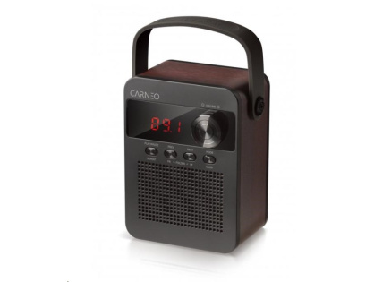 CARNEO F90 FM rádio, bluetooth reproduktor, black/wood