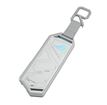 ASUS Externí box pro SSD M.2, ROG STRIX ARION, USB-C 3.2, Délka 30-80 mm, AURA RGB, Bílá ASUS Externí box pro SSD M.2, ROG STRIX ARION, USB-C 3.2, Délka 30-80 mm, AURA RGB, Bílá