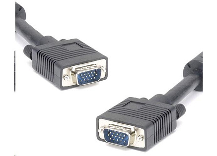 PREMIUMCORD Kabel VGA propojovací 10m (SVGA, HD15M/M, dvojité stínění, feritová jádra)