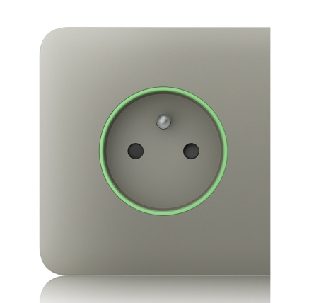 Ajax  SideCover (smart) - Boční kryt zásuvky, horizontální, olivová
