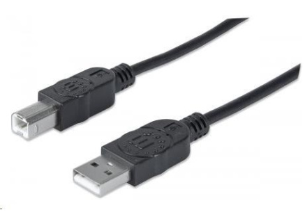 MANHATTAN Hi-Speed USB Device Cable, Type-A Male to Type-B Male, 0,5m, Black MANHATTAN Hi-Speed USB Device Cable, Type-A Male to Type-B Male, 0,5m, Black