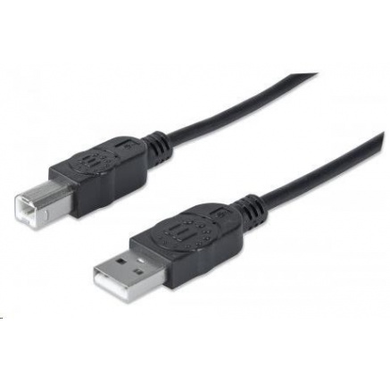 MANHATTAN Hi-Speed USB Device Cable, Type-A Male to Type-B Male, 0,5m, Black MANHATTAN Hi-Speed USB Device Cable, Type-A Male to Type-B Male, 0,5m, Black