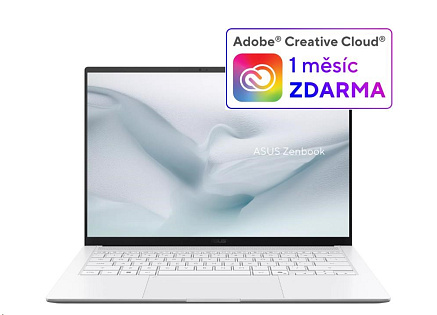 ASUS NTB Zenbook S 14 (UX5406AA-OLED081X), Ultra 9 386H, 14" 2880 x 1800, 32GB, 1TB SSD, Intel, W11 Pro, White