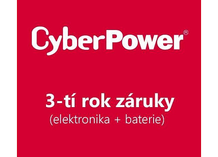 CyberPower 3. rok záruky pro VP700EILCD, VP700ELCD-FR, VP700ELCD-DE, PDU20BHVIEC12R