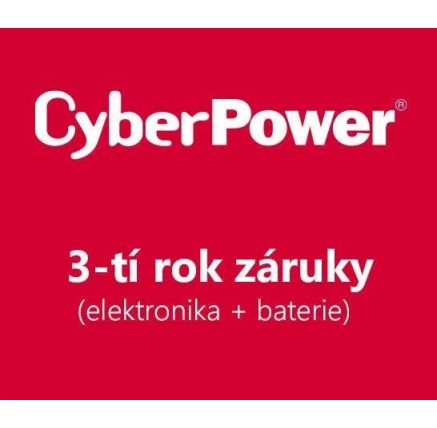 CyberPower 3. rok záruky pro VP700EILCD, VP700ELCD-FR, VP700ELCD-DE, PDU20BHVIEC12R CyberPower 3. rok záruky pro VP700EILCD, VP700ELCD-FR, VP700ELCD-DE, PDU20BHVIEC12R