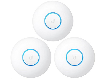 UBNT UniFi AP nanoHD, 3-PACK, bez PoE! [vnitřní AP, 2.4+5GHz (300Mbps+1733Mbps), MU-MIMO, 802.11a/b/g/n]